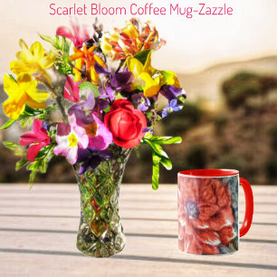 Scarlet Bloom Mug