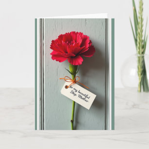Scarlet Bloom Step Mothers Day Card