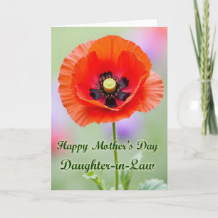 Scarlet Bloom Sweet Mothers Day Card