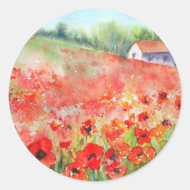 Scarlet Carpet Classic Round Sticker (Front)