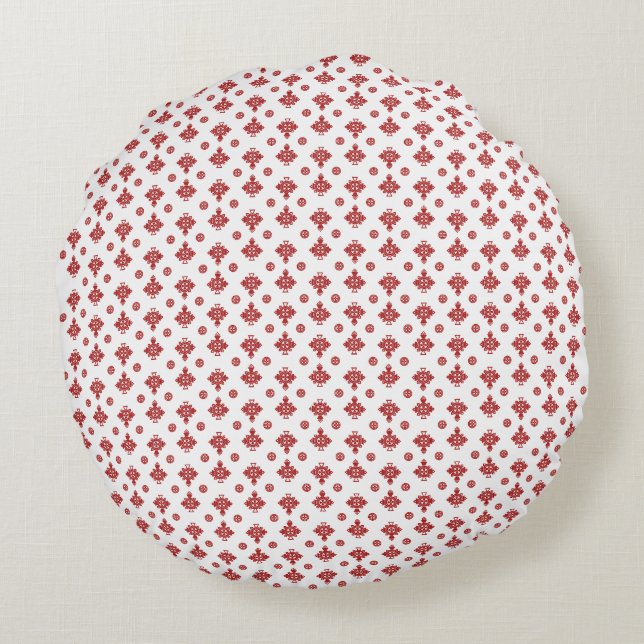 Scarlet Cross Harmony Round Cushion (Back)