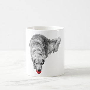Scarlet Ember Gaze Coffee Mug