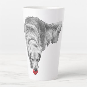 Scarlet Ember Gaze Latte Mug