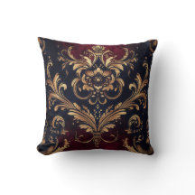 Scarlet & Gold Baroque Floral