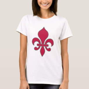 Scarlet & Grey Fleur Design Ladies Tee