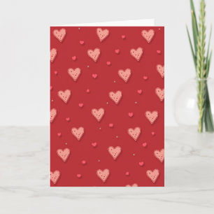 Scarlet Hearts Sweet Love Card