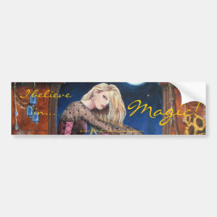 scarlet, I believe in..., Magic! By Lori Karels Bumper Sticker