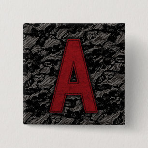 Scarlet Letter A 15 Cm Square Badge
