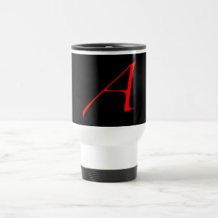Scarlet letter A (for Atheist) Travel Mug