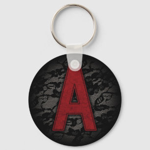 Scarlet Letter A Key Ring