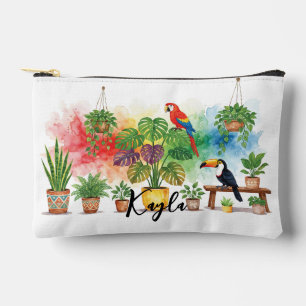 Scarlet Macaw and Toucan House Sitting Accessory Pouch