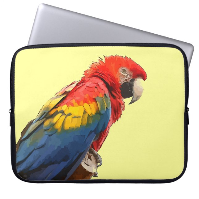 Scarlet Macaw Computer Sleeve (Front)