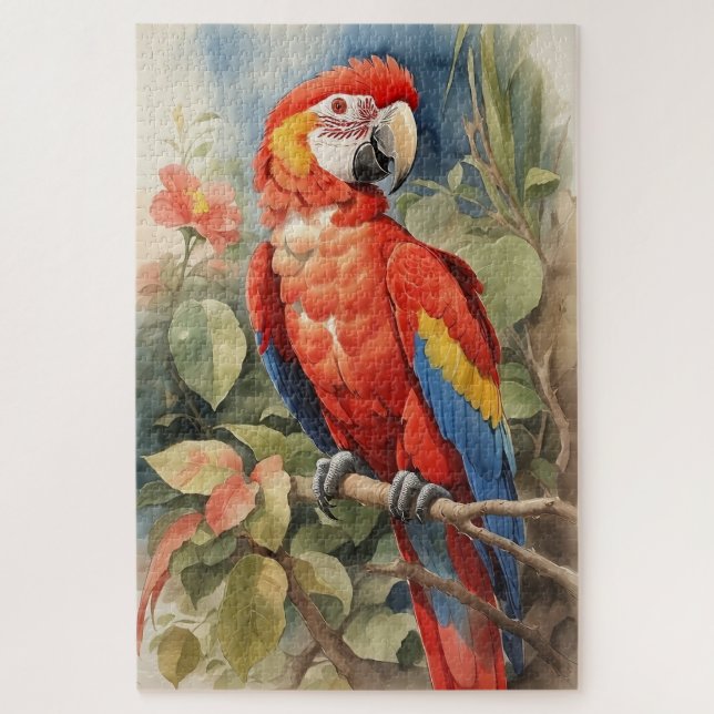 Scarlet Macaw Jigsaw Puzzle (Vertical)