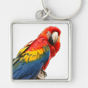 Scarlet Macaw Key Chain