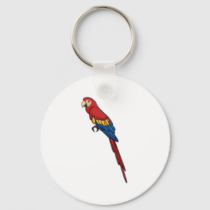 Scarlet Macaw Key Ring