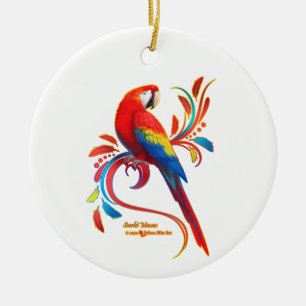 Scarlet Macaw Ornament