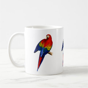Scarlet Macaw Tropical Colourful Rain Forest Bird Coffee Mug