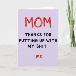 Scarlet Mum Gratitude Card