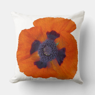 Scarlet Orange Poppy 1 Cushion