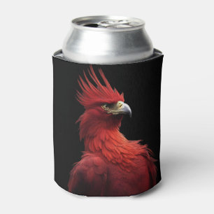 Scarlet Phoenix Sits Proudly Can Cooler