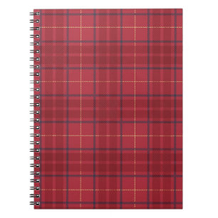 Scarlet Plaid Notebook