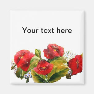 SCARLET POPPIES MAGNET