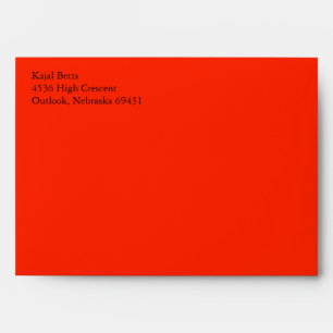 Scarlet Red A7 5x7 Custom Pre-addressed Envelopes