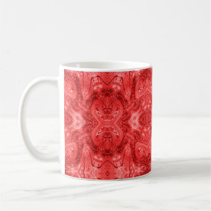 Scarlet red abstract modern art  coffee mug