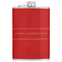 Scarlet Red Gold Colours Add Name Script