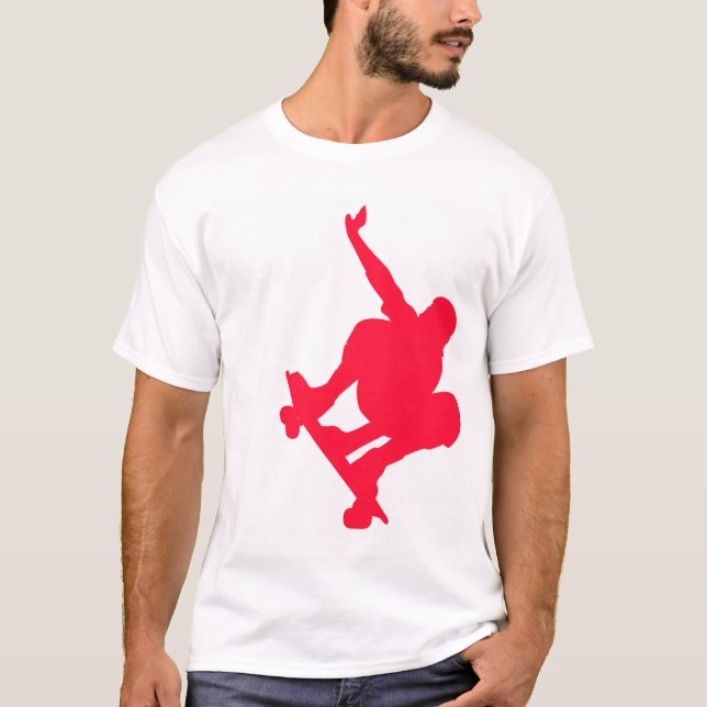 Scarlet Red Skater T-Shirt (Front)