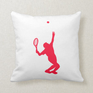 Scarlet Red Tennis Cushion