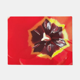 Scarlet Red Tulip Doormat
