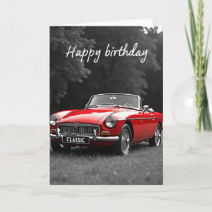 Scarlet Roadster Birthday Card