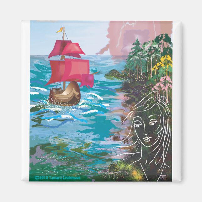 Scarlet Sails Magnet (Front)