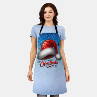 Scarlet Santa Hat Glow Apron