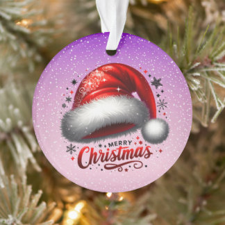 Scarlet Santa Hat Glow Ornament