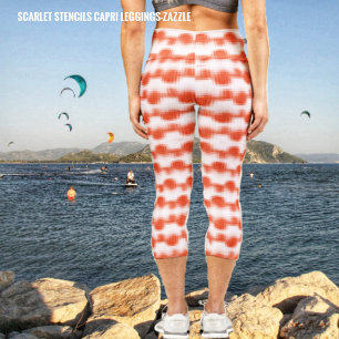Scarlet Stencils   Capri Leggings