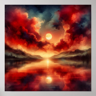 Scarlet Stillness Horizon – Back to School Poster