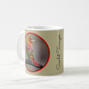 Scarlet Tanager Molting - Original Photograph Coffee Mug