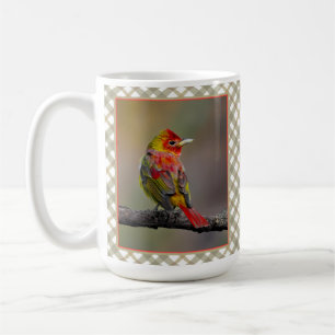 Scarlet Tanager Molting - Original Photograph Coffee Mug