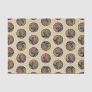 Scarlet Tanager Molting Original Photograph Tissue Paper