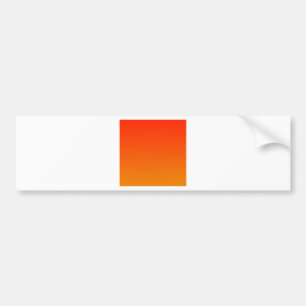 Scarlet to Tangerine Horizontal Gradient Bumper Sticker