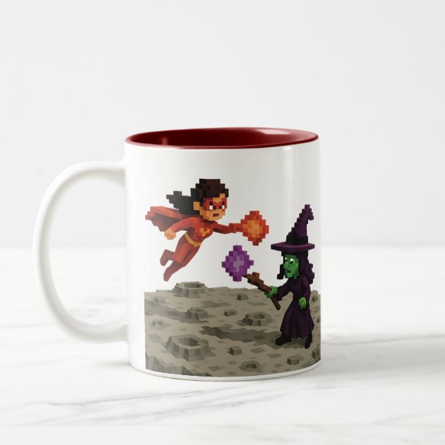 Scarlet Vega Showdown Two-Tone Coffee Mug (Left)