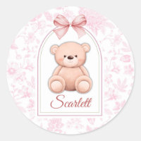 Scarlett | Custom Pink Teddy Bear Nursery Design