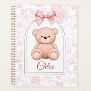 Scarlett   Custom Pink Teddy Bear Nursery Design  Planner