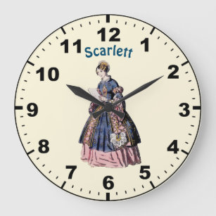 SCARLETT ~ SPANISH COSTUME ~ Personalised  Large Clock