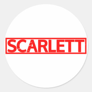 Scarlett Stamp Classic Round Sticker