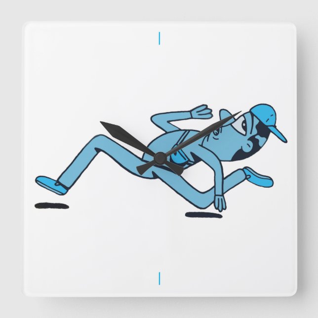 Scarper. Square Wall Clock (Front)