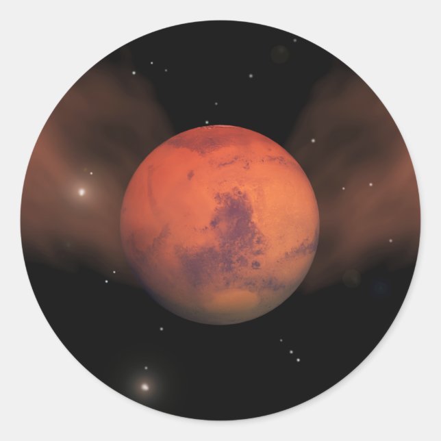 Scars of Mars Classic Round Sticker (Front)
