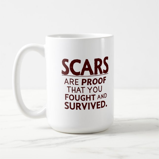 Scars of Survival Coffee Mug (Left)